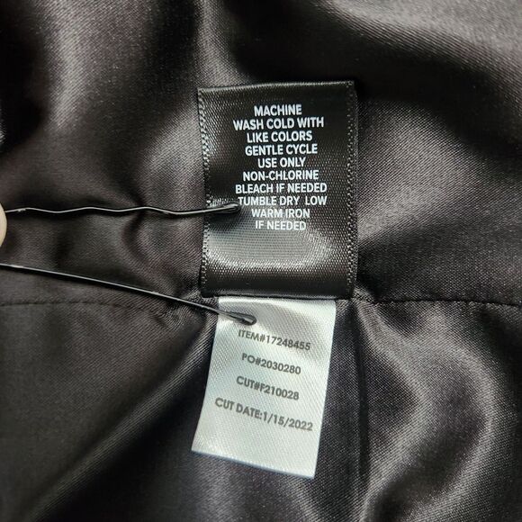 Torrid Crop Blazer Womens 3X Crepe Black Plaid Ruched Sleeve Open Front Witchy - Picture 8 of 12